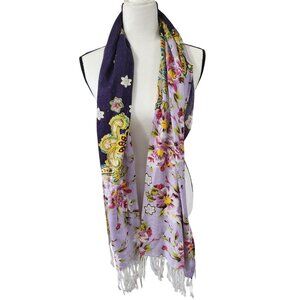 100% Pashmina Floral Women's Scarf READ